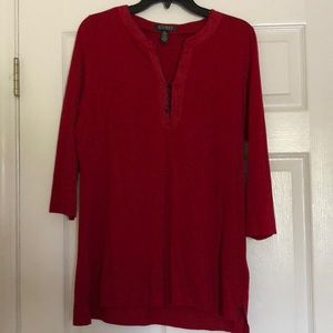 Maroon long sleeve tee